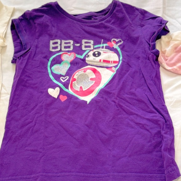 Mix Lot of 7 Cat & Jack TCP Disney Girls Shirts PJs Bathing Suit Sz 7/8 Clothes - Picture 5 of 6